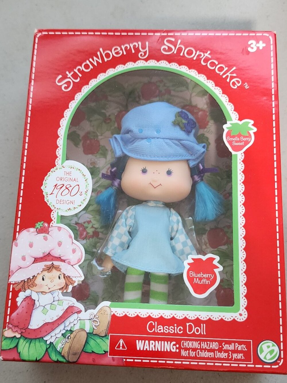 Bridge Direct Mint, Strawberry Shortcake Classic Blueberry Muffin Doll, NIB